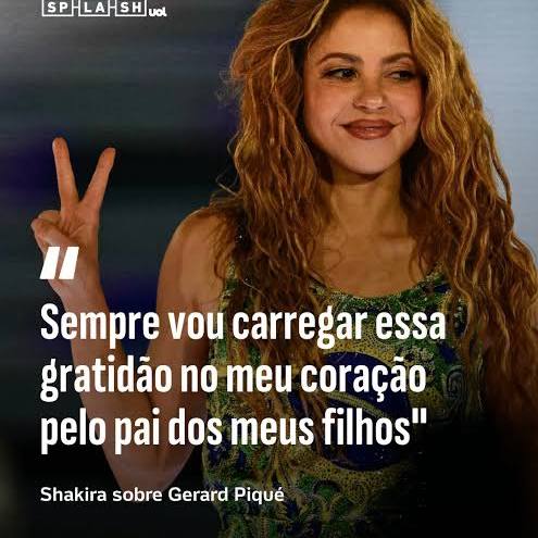 Shakira sobre Piqué: gratidão pública molda percepção